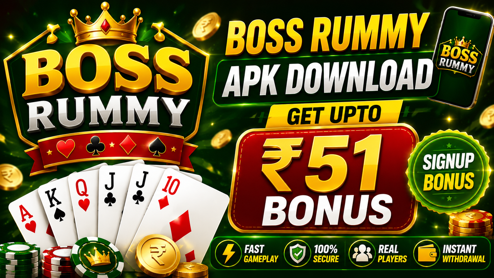 Boss Rummy APK Download | Get Upto ₹51 Bonus