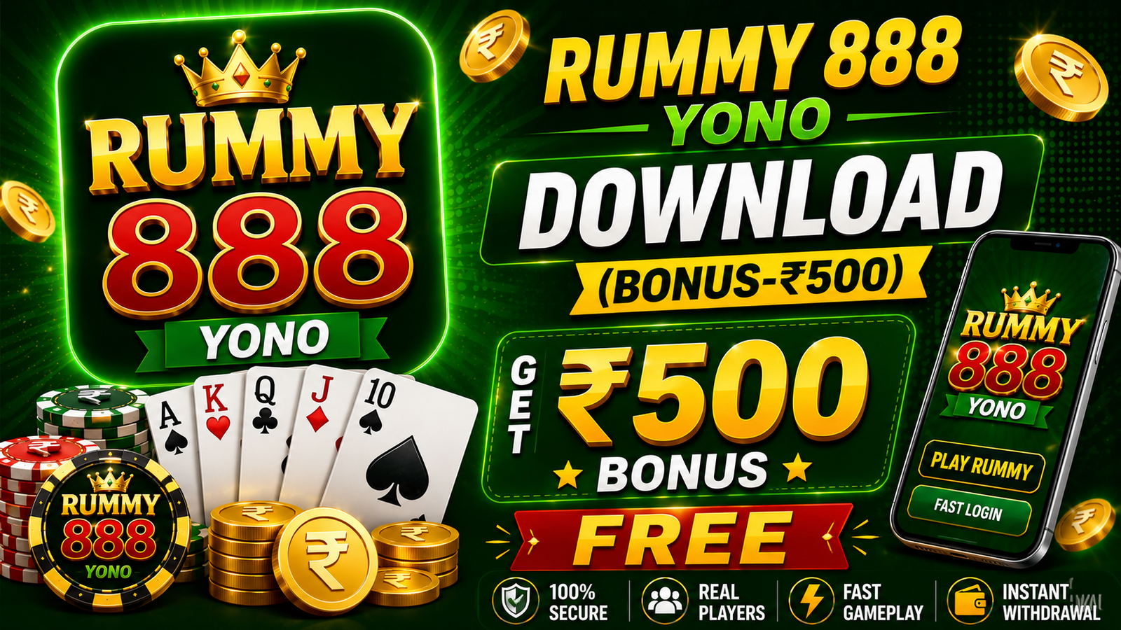 RUMMY 888 YONO DOWNLOAD (BONUS-₹500) FREE